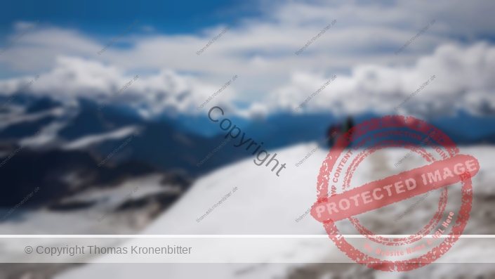 Alpinisten am Grat