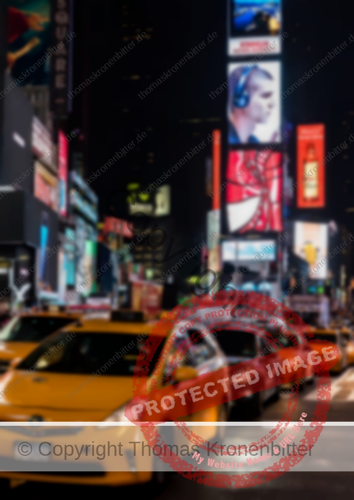 Taxis am Times Square