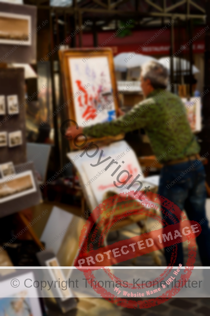 Ein Maler auf Montmartre